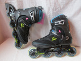 Role K2 Rave W,marime 40.5 (26,5 cm),noi, 40,5, Copii