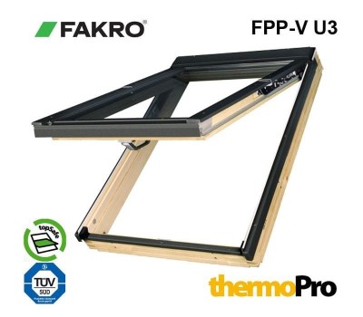 Fereastra mansarda FAKRO FPP-V U3 preSelect MAX dubla deschidere foto
