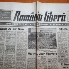 romania libera 15 mai 1990-art. jocurile au fost facute,demonstratia soferilor