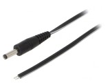 Cablu Alimentare DC 4.0/1.7 Negru 0.5m