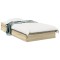 vidaXL Cadru de pat cu sertare stejar sonoma 90x190 cm lemn prelucrat 3280708