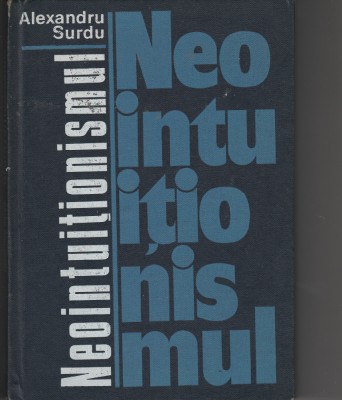 A. Surdu Neointuiționismul foto