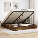 vidaXL Cadru de pat otoman Stejar fumuriu 193 x 120 x 25 cm PAL 3409209