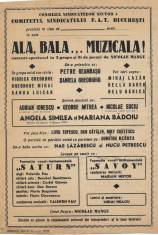 A1063 Afis concert Savoy Angela Similea Nae Lazarescu anii 1970 comunist foto