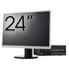 Pachet Calculator Second Hand HP 280 G2 SFF, Intel Core i3-6100 3.70GHz, 8GB DDR4, 500GB HDD, DVD-ROM + Monitor 24&amp;quot; NewTechnology Media