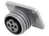 Conector circular soclu mamă 4 pini 18A 600V BULGIN EXP-0941/04/S nichelat
