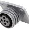 Conector circular soclu mamă 4 pini 18A 600V BULGIN EXP-0941/04/S nichelat