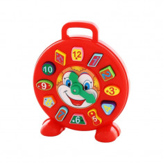 Ceas educativ+forme - Clown, 26x7x30 cm, Polesie