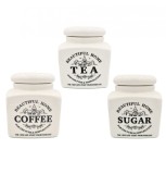 Set recipiente pentru condimente BEAUTIFUL HOME, Ceramica, Jovy