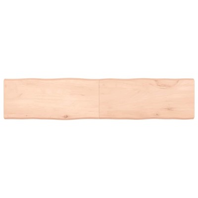vidaXL Blat masă 180x40x(2-6) cm lemn stejar netratat contur organic foto