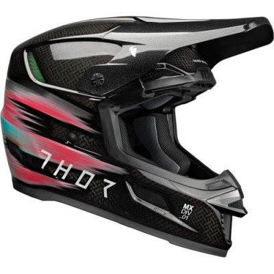 Casca cross/atv Thor Reflex Theory Carbon, culoare negru/multicolor, marime L Cod Produs: MX_NEW 01107500PE foto