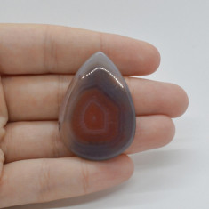 Cabochon agat botswana portocaliu 40x28x5mm c12