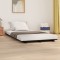 vidaXL Cadru de pat, negru, 90x190 cm, lemn masiv de pin 824592