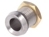 Montură &icirc;ncastrată LED 5mm crom metal IP66 15,5mm