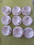 Portelan Konig pr. Tettau 1794 Lot de 9 cesti de cafea