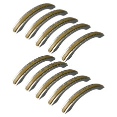 Set 10 Manere din plastic, HL044, lungime 127 mm, distanta gauri 96 mm, crem