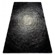 Covor FLIM 008-B2 modern shaggy, cercuri - structural gri, 120x160 cm