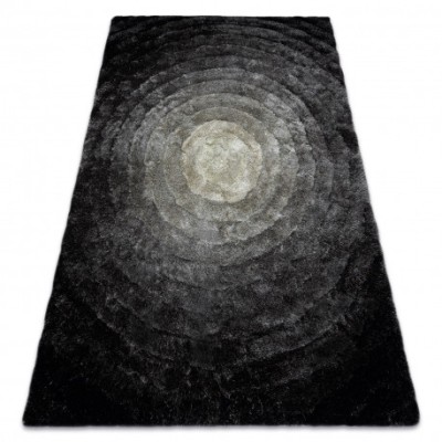 Covor FLIM 008-B2 modern shaggy, cercuri - structural gri, 120x160 cm foto