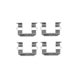 Set accesorii placute frana Delphi LX0400, parte montare : Punte Fata