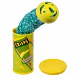 Cumpara ieftin Jucarie farsa sarpe surpriza in cutie de chips, verde si galben