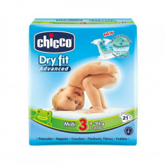 Chicco - Scutece Dry Fit Advanced Midi, nr.3, 4-9kg, 21buc