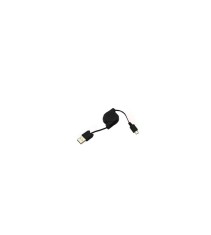 Cablu de date roll-in, usb la micro-usb, Negru