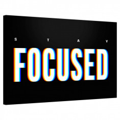 Tablou Canvas, Tablofy, Overprint &middot; Stay Focused, Printat Digital, 50 &times; 40 cm