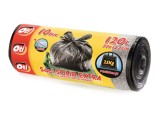 Cumpara ieftin Saci SOLID EXTRA cu urechi de prindere, 120L, negru, 10 buc. rola, OTI