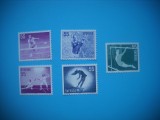 HOPCT TIMBRE SUEDIA MNH 1108 SPORT FEMININ -5 VAL 1972-NESTAMPILAT