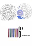 Tabloul de colorat cu sclipiici