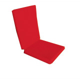 Perna decorativa pentru scaun de bucatarie cu spatar, dimensiune sezut 42x40 cm, spatar 42x50 cm, culoare rosu, Palmonix