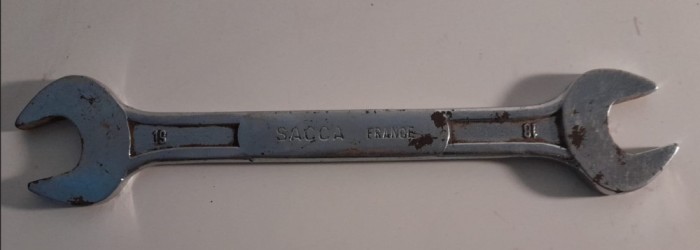 Cheie mecanică fixă dubla vintage SACCA FRANCE 18 - 19/ Cr - Va scule si unelte