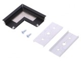Conector 90&deg; Aluminiu Negru Anodizat GROOVE14