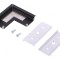 Conector 90&deg; Aluminiu Negru Anodizat GROOVE14