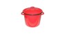Oala emailata 6l rosie cu capac Handy KitchenServ, SC EMAILUL SA