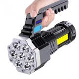 Lanterna puternica de mana EVO Strong 7 Big LED, Stroboscop, 2IN1, COB, Acumulator