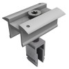 Clema de mijloc cu click Schletter ProLine cu surub si pin impamantare