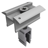 Clema de mijloc cu click Schletter ProLine cu surub si pin impamantare