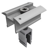 Clema de mijloc cu click Schletter ProLine cu surub si pin impamantare