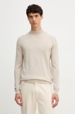 Karl Lagerfeld pulover de l&acirc;nă culoarea bej, light, 554399.655002