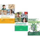 Pachet Bacalaureat 2026. Limba si literatura romana, Matematica M2 Profil Stiinte ale naturii. Teste si Biologia pe intelesul tuturor clasele 9-10 - M
