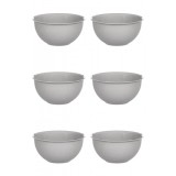 Set boluri, 6 piese, 3 L, Plastic, Gri