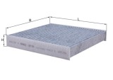 Filtru habitaclu cu carbon activ MAHLE LAK184