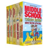 James Patterson Seria Middle School Treasure Hunters Set 5 Carti Pentru Copii