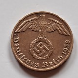 Germania Nazista 1 reichspfennig 1938/E Muldenh&uuml;tten bronz
