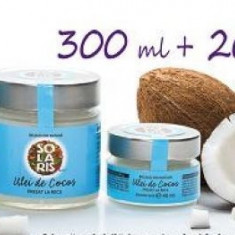 Pachet Promo Ulei Cocos Borcan (300ml+200ml+40ml cadou) Solaris