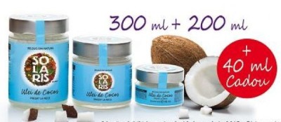 Pachet Promo Ulei Cocos Borcan (300ml+200ml+40ml cadou) Solaris foto