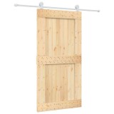 Cumpara ieftin Usa glisanta cu set feronerie, 100x210 cm, lemn masiv de pin