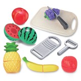 Set Fructe Artificiale din Plastic cu Tocator si Accesorii, CMCLASS