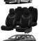 Set huse scaune piele si textil compatibile VW PASSAT B7 (2010-2015) Albastru